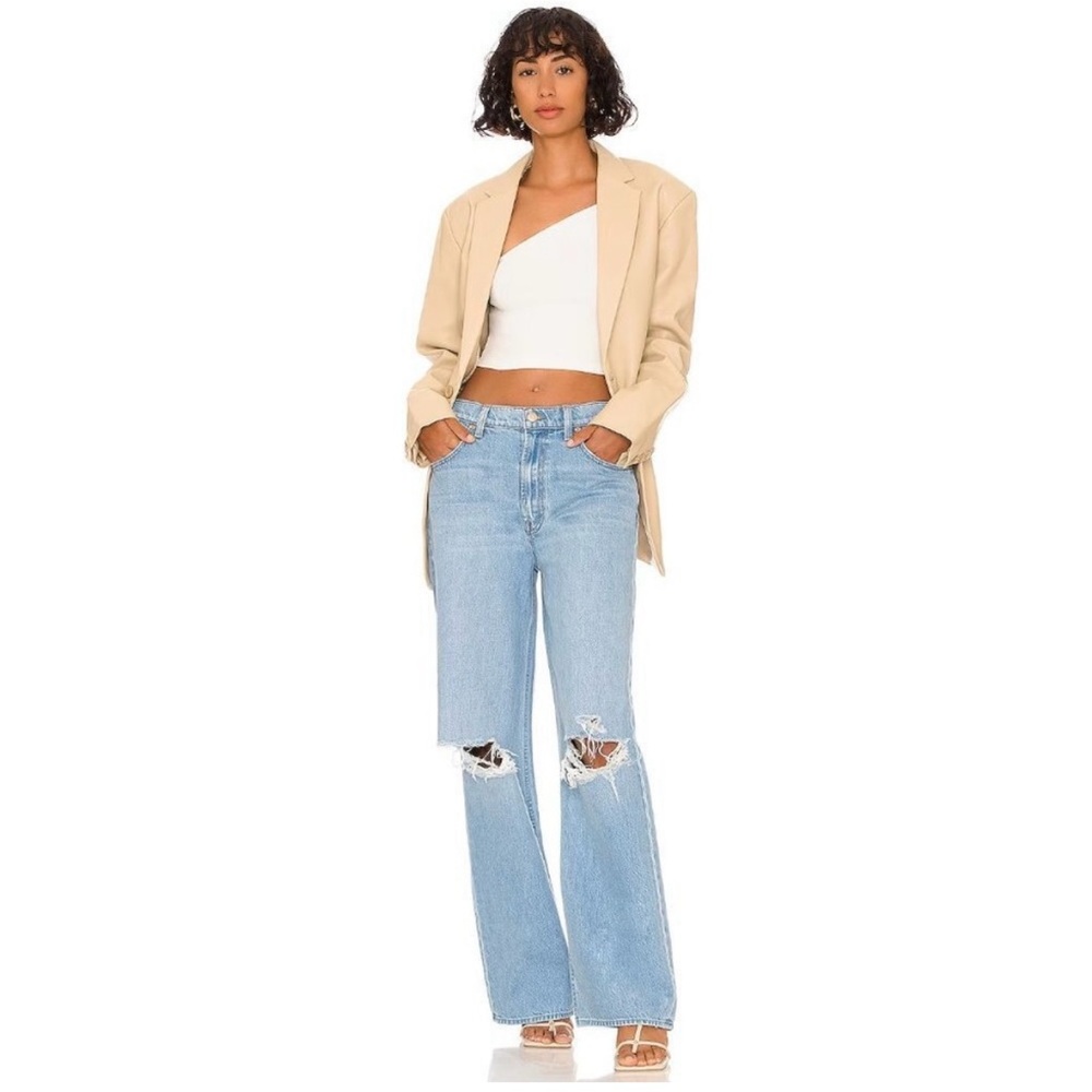 MOTHER SNACKS! The Fun Dip Puddle Lots Of Nibbles Distressed Denim EUC Size 29